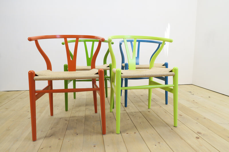 Set di 4 Wishbone Chair CH24 di Hans J. Wegner per Carl Hansen & Søn