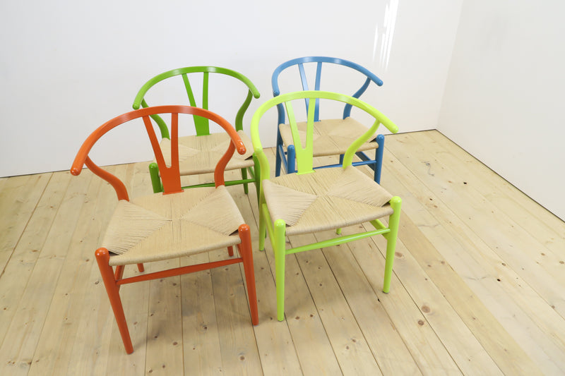 Set di 4 Wishbone Chair CH24 di Hans J. Wegner per Carl Hansen & Søn