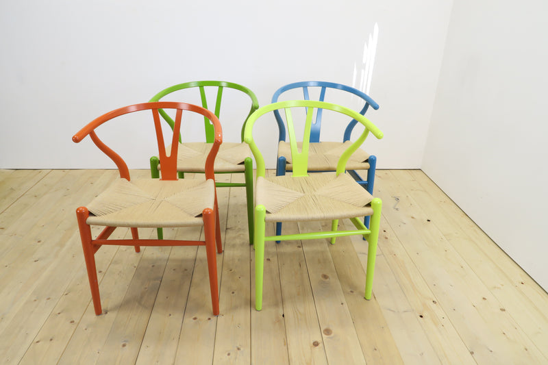 Set di 4 Wishbone Chair CH24 di Hans J. Wegner per Carl Hansen & Søn