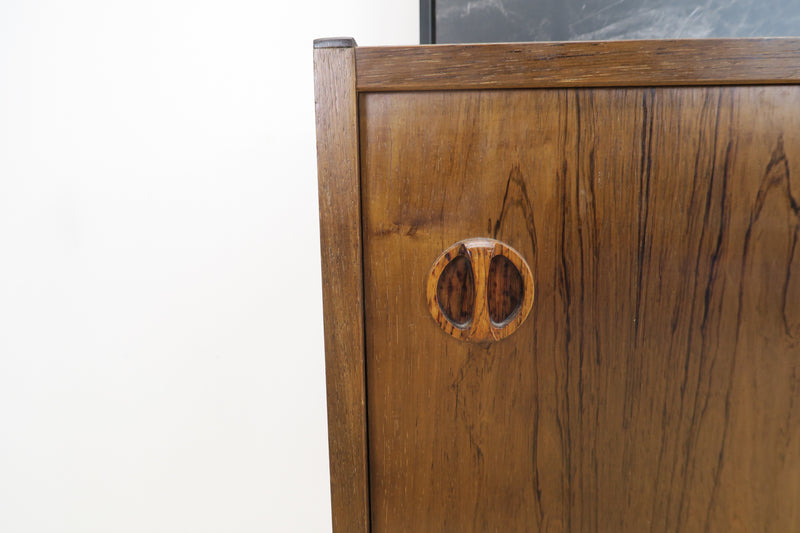 Teak sideboard with central drawers, 1960s