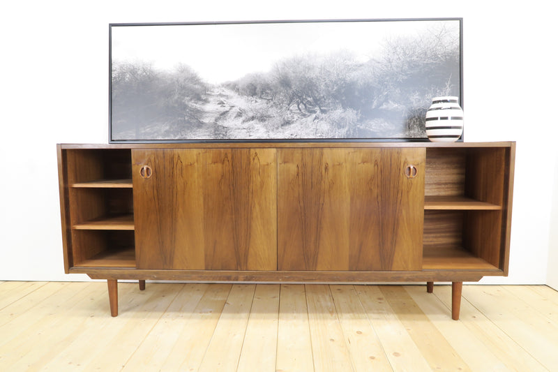 Teak sideboard with central drawers, 1960s