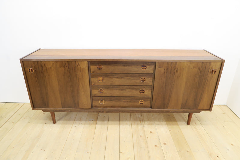 Teak sideboard with central drawers, 1960s