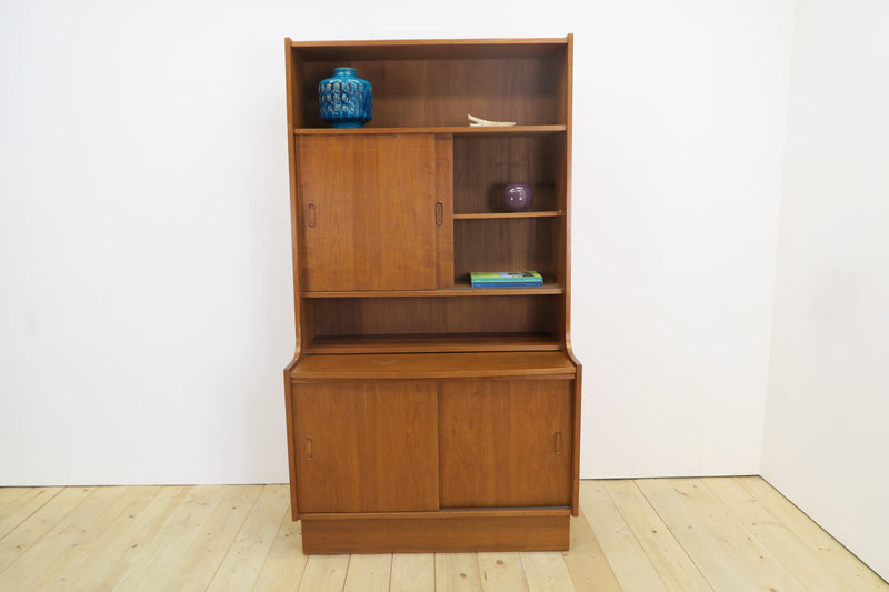 Teak bookcase with storage unit, 1960s