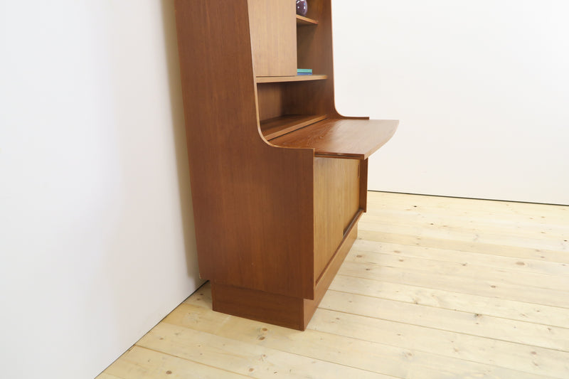 Teak bookcase with storage unit, 1960s