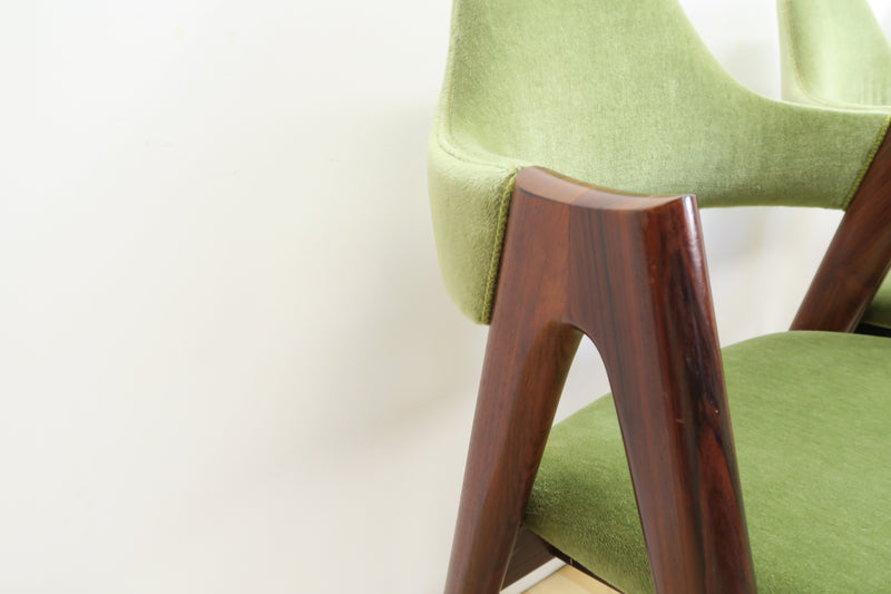 Set of 6 Compass Chairs by Kai Kristiansen, 1960s