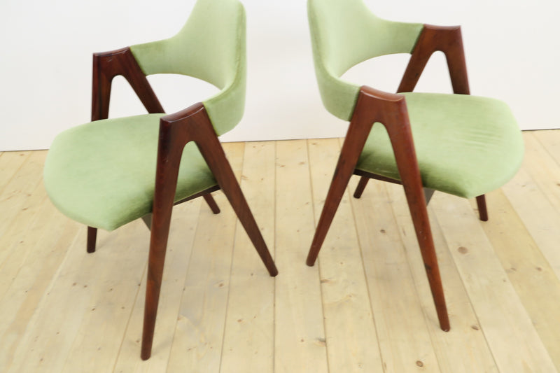 Set of 6 Compass Chairs by Kai Kristiansen, 1960s