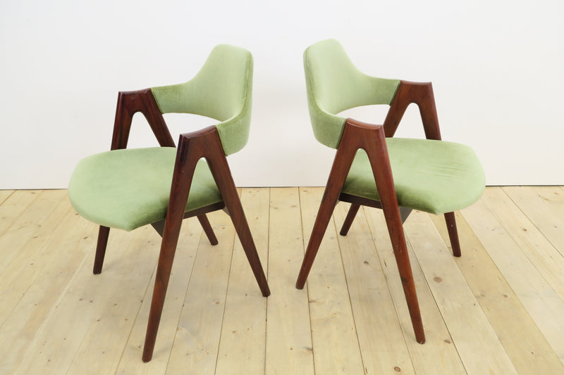 Set of 6 Compass Chairs by Kai Kristiansen, 1960s