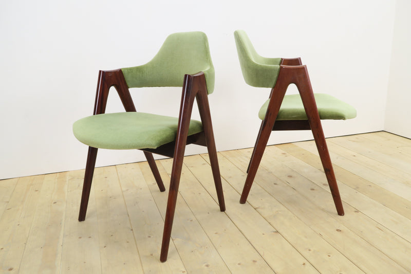 Set of 6 Compass Chairs by Kai Kristiansen, 1960s