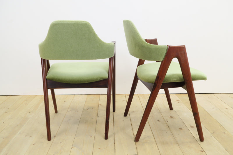 Set of 6 Compass Chairs by Kai Kristiansen, 1960s