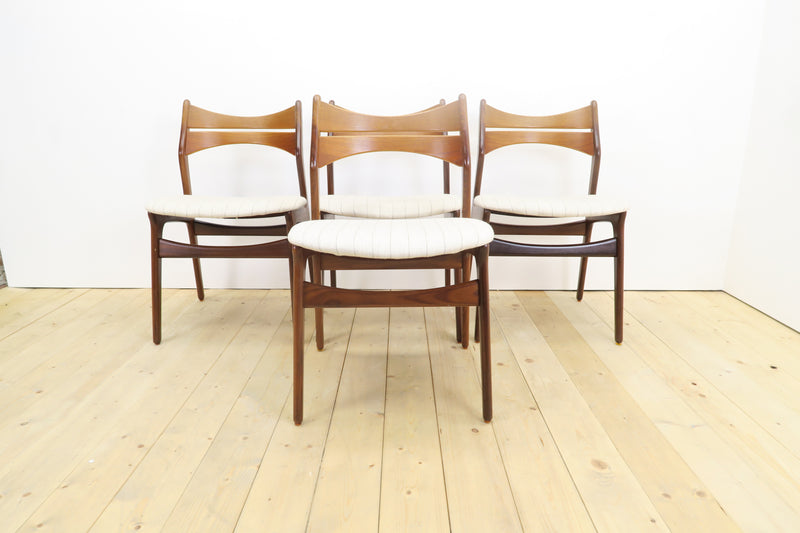 Set of chairs by Erik Buch, 1960s