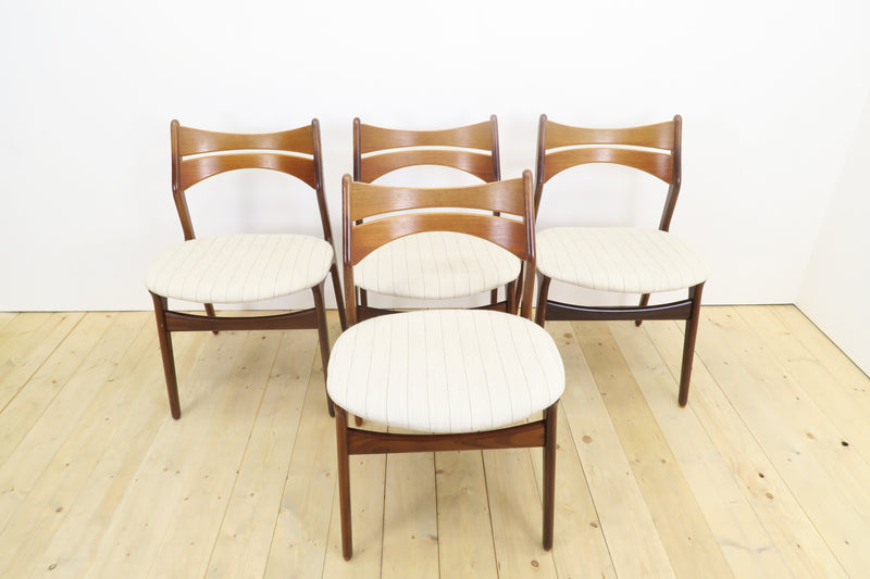 Set of chairs by Erik Buch, 1960s