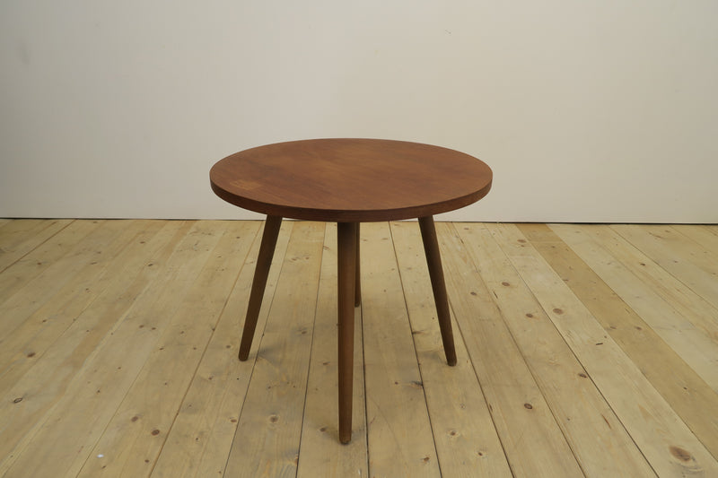 Round teak coffee table, 1960s