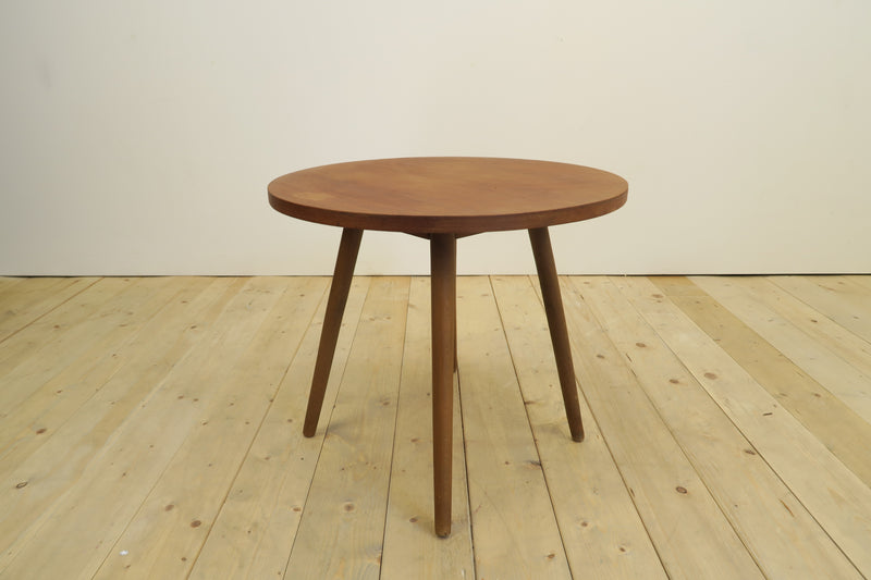 Round teak coffee table, 1960s