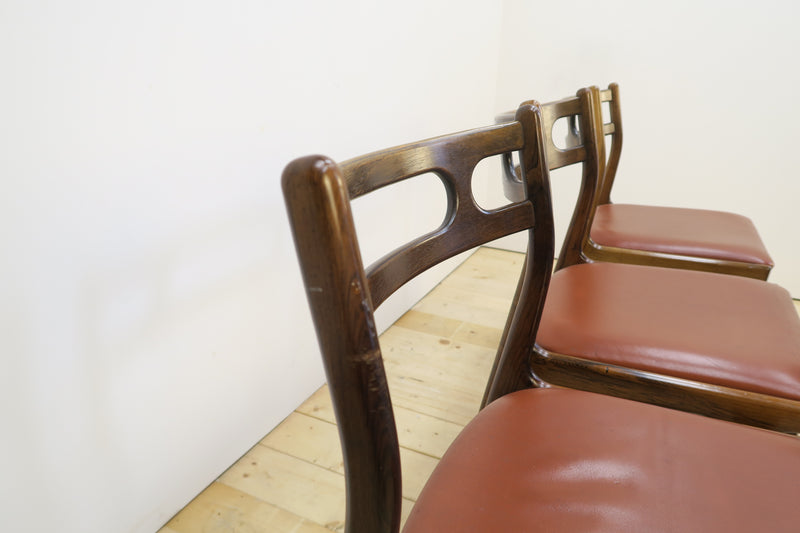 Rosewood dining set with table and 4 chairs, 1960s