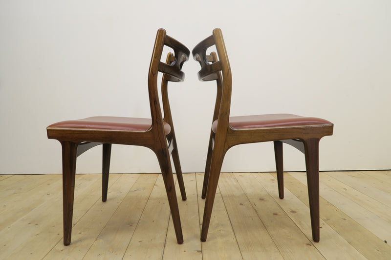 Rosewood dining set with table and 4 chairs, 1960s