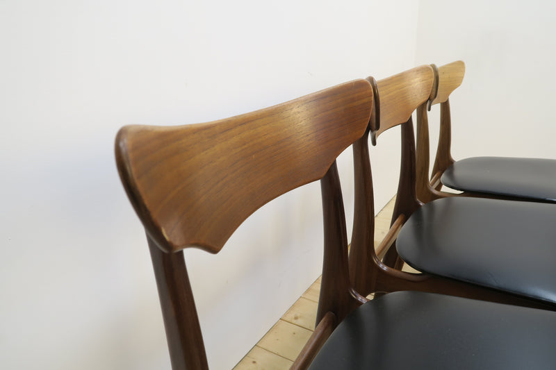 Set of 6 teak chairs by Schiønning & Elgaard for Randers, Denmark 1960
