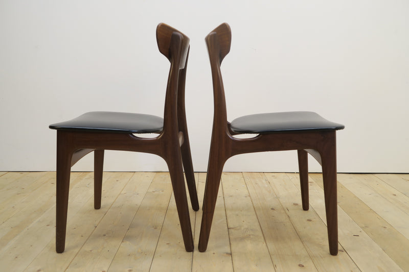 Set of 6 teak chairs by Schiønning & Elgaard for Randers, Denmark 1960