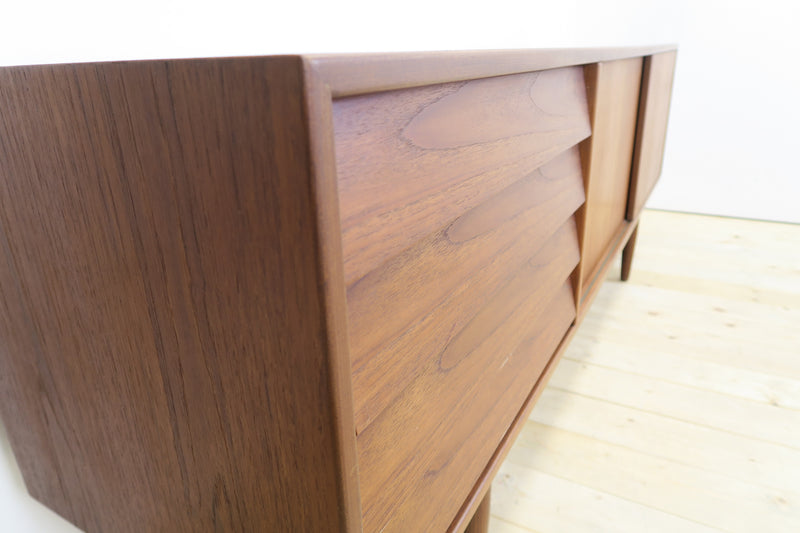 Teak sideboard with drawers and sliding doors, Denmark 1960