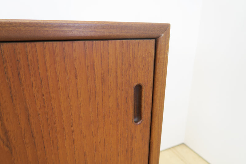 Teak sideboard with drawers and sliding doors, Denmark 1960