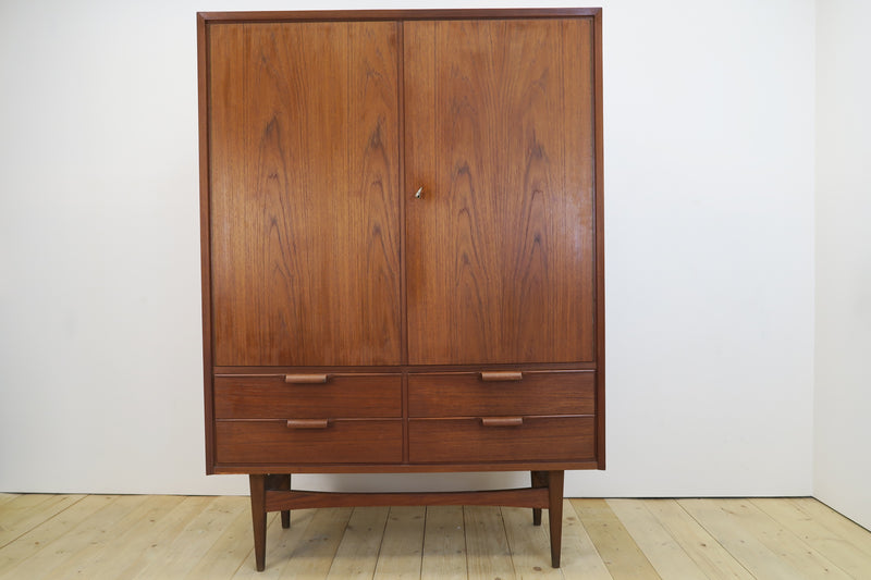 Tall teak sideboard, Denmark 1960