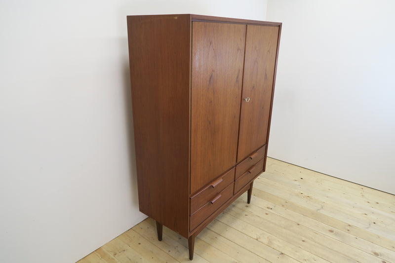 Tall teak sideboard, Denmark 1960