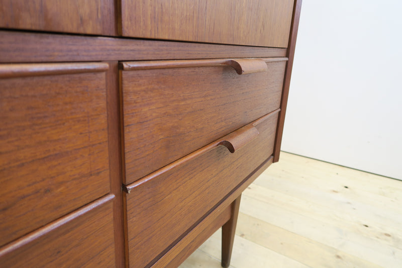 Tall teak sideboard, Denmark 1960