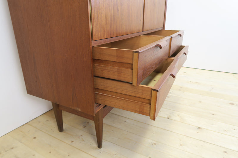 Tall teak sideboard, Denmark 1960