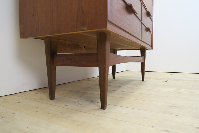 Tall teak sideboard, Denmark 1960