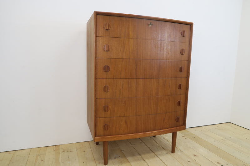Teak chest of drawers by Henning Kjærnulf, 1960s
