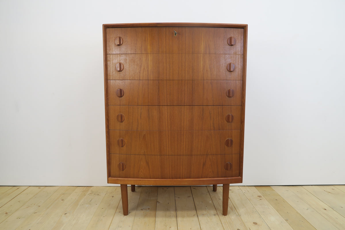 Cassettiera in teak di Henning Kjærnulf, anni ’60