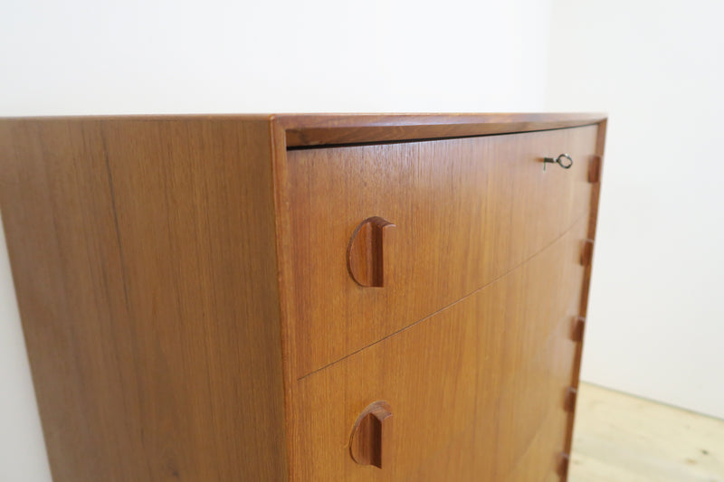 Teak chest of drawers by Henning Kjærnulf, 1960s