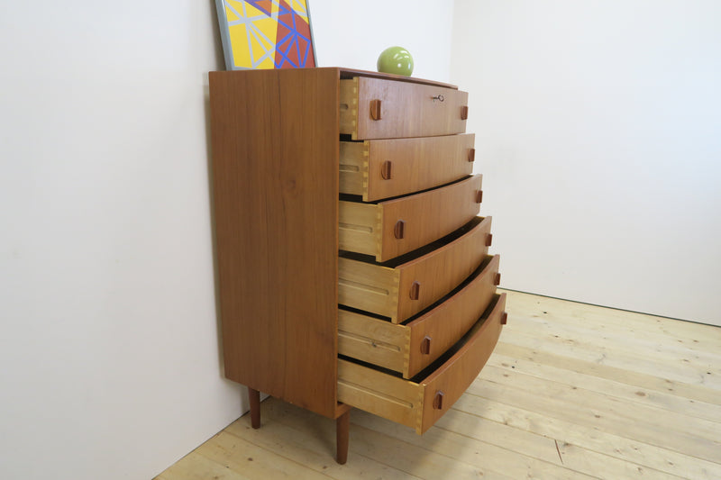 Teak chest of drawers by Henning Kjærnulf, 1960s