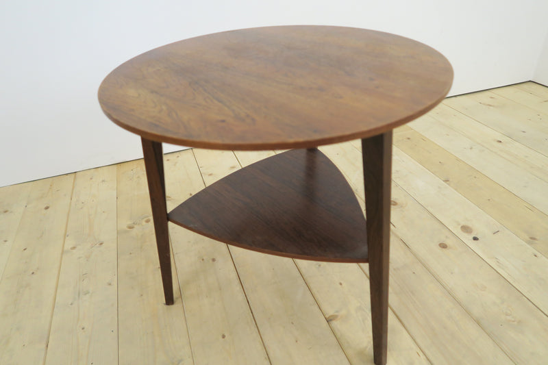 Round Rosewood Coffee Table, Denmark 1960