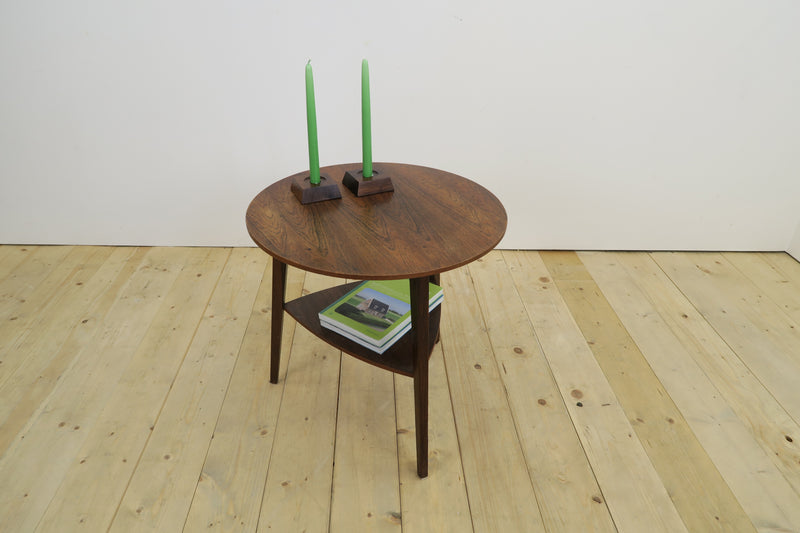 Round Rosewood Coffee Table, Denmark 1960
