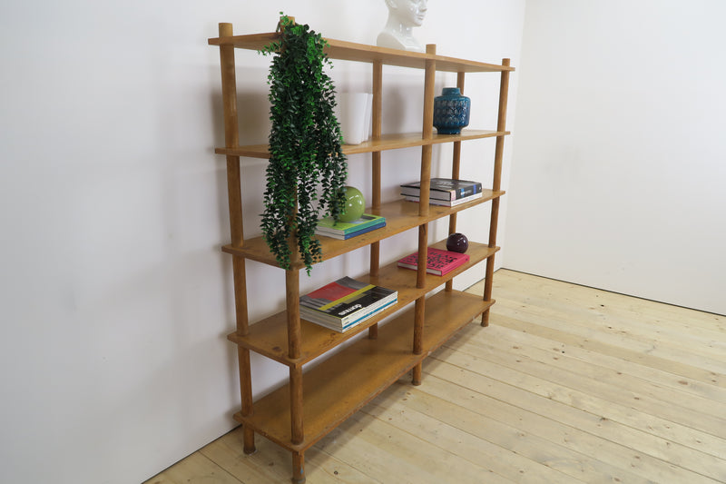 Freestanding oak bookcase, Denmark 1960
