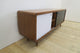 Sideboard in teak bianco e nero, anni ’60