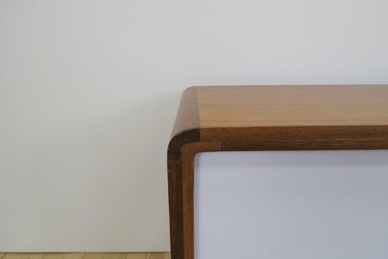 Sideboard in teak bianco e nero, anni ’60