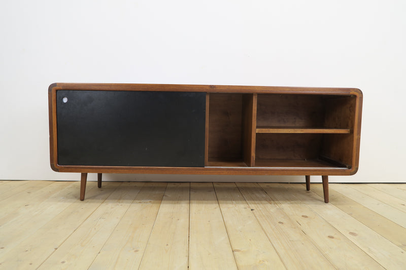 Sideboard in teak bianco e nero, anni ’60
