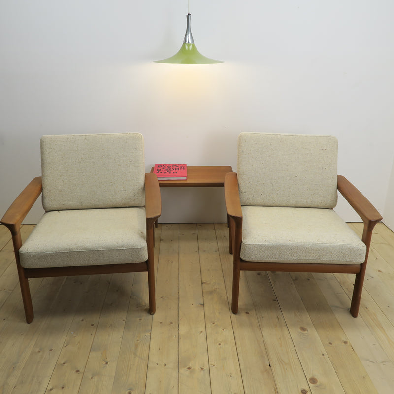 Pair of teak armchairs, Komfort Møbler, Denmark 1960