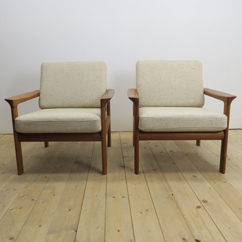 Pair of teak armchairs, Komfort Møbler, Denmark 1960