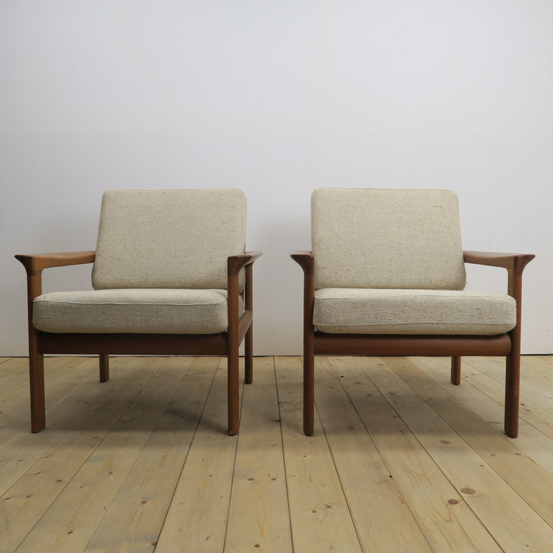 Pair of teak armchairs, Komfort Møbler, Denmark 1960