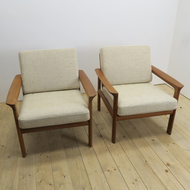 Pair of teak armchairs, Komfort Møbler, Denmark 1960