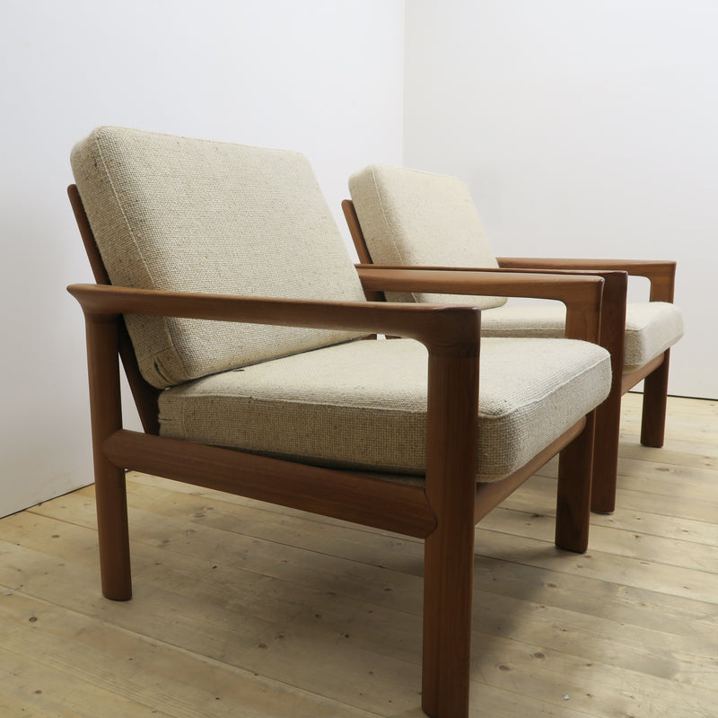 Pair of teak armchairs, Komfort Møbler, Denmark 1960