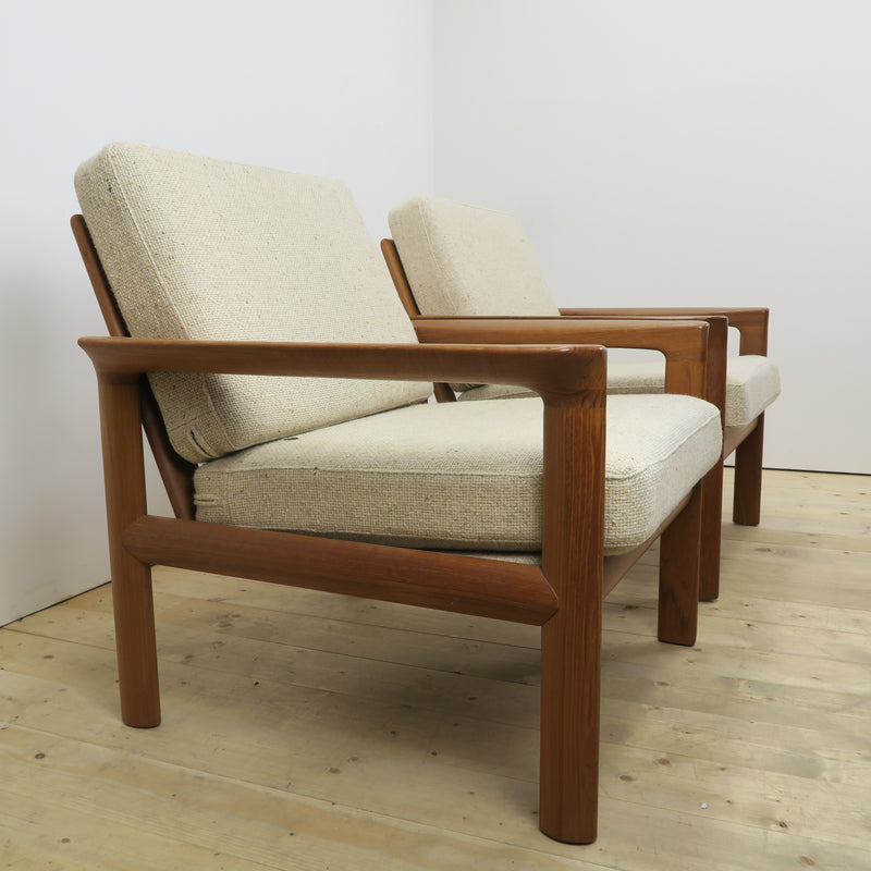 Pair of teak armchairs, Komfort Møbler, Denmark 1960
