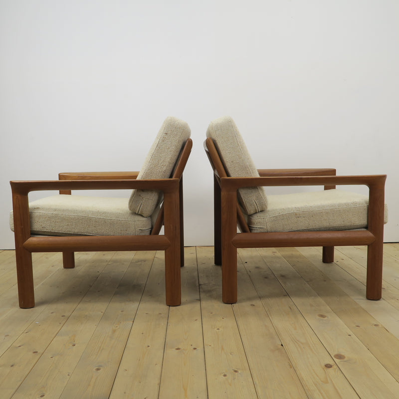 Pair of teak armchairs, Komfort Møbler, Denmark 1960