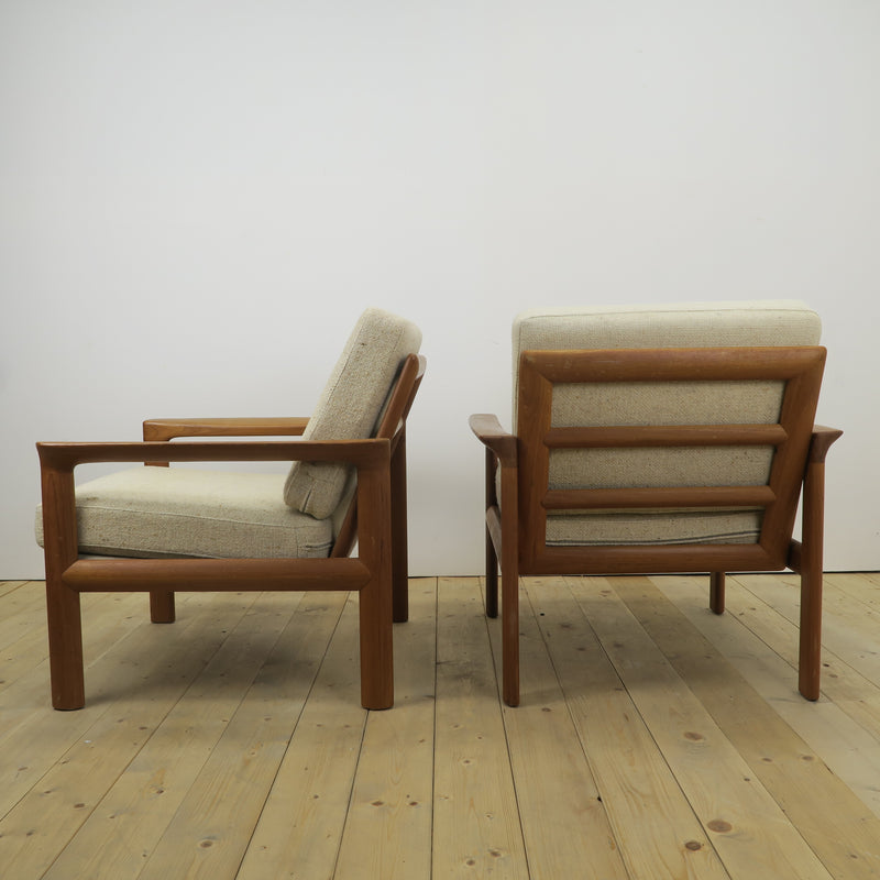 Pair of teak armchairs, Komfort Møbler, Denmark 1960