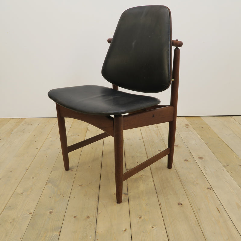 Sedia in teak di Arne Hovmand-Olsen, Danimarca 1960