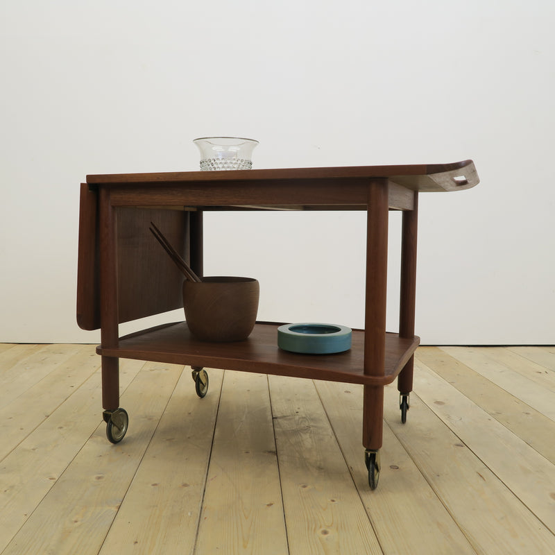 Teak bar cart, 1960s