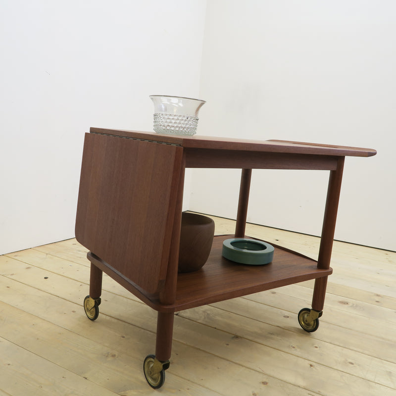 Teak bar cart, 1960s