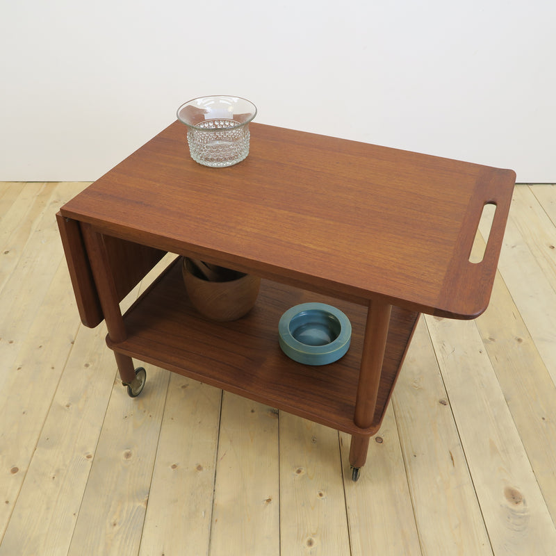 Teak bar cart, 1960s